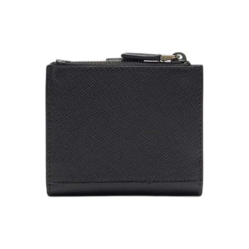 PRADA Saffiano Leather Card Holder Men's Black-1