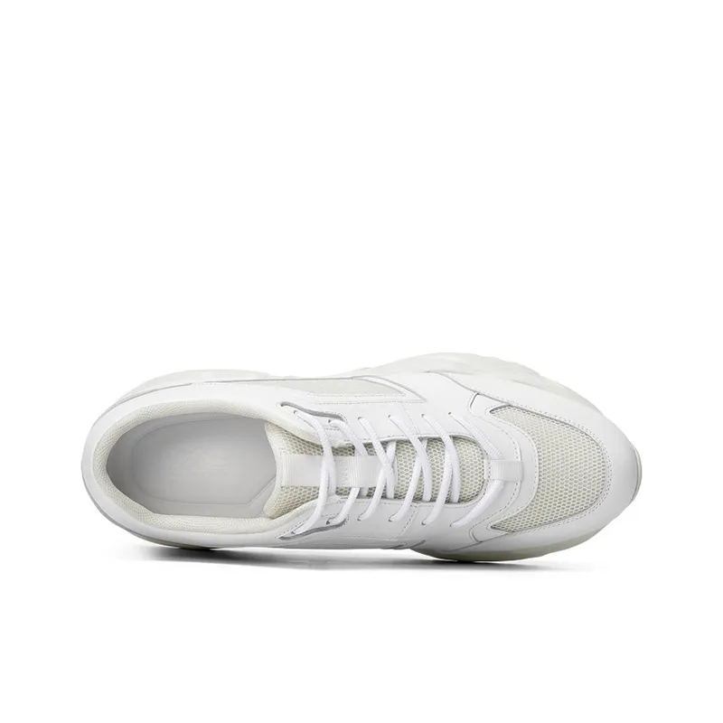 He Jinchang Low Top Casual Shoes Men's Vibrant White-4
