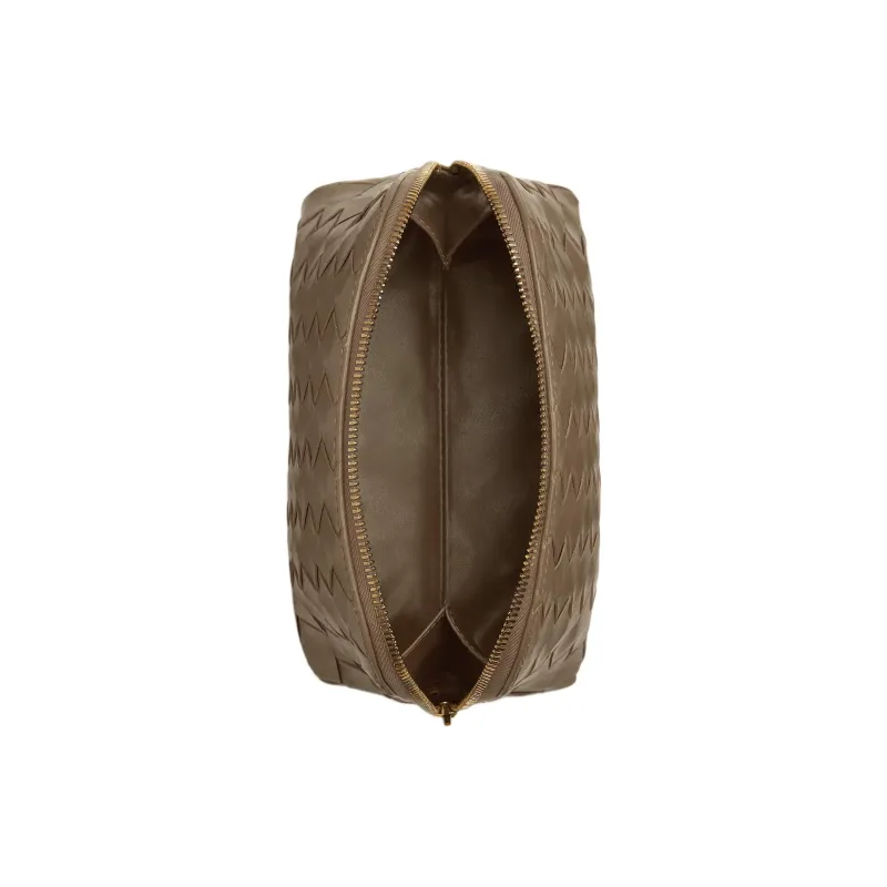 Bottega Veneta Intrecciato Calfskin Clutch Medium Size Women's Pinecone-2