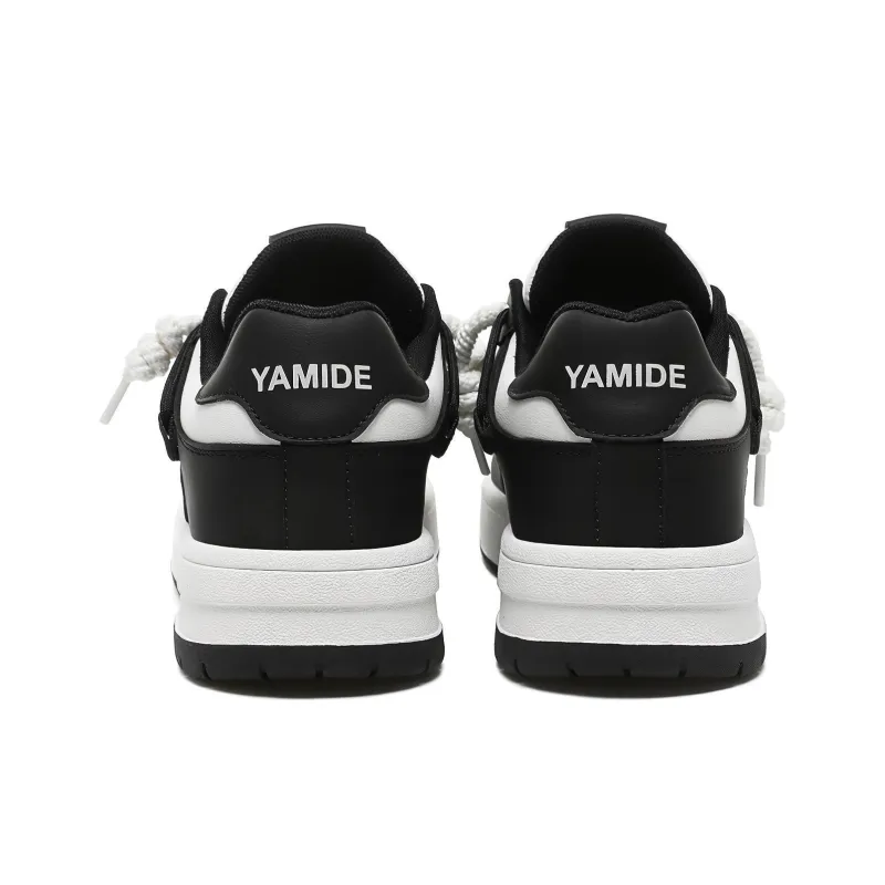 Yamid Slip Resistant, Abrasion Resistant, Breathable Low Top Skateboard Shoes Unisex Mismatched Couple Shoes-4