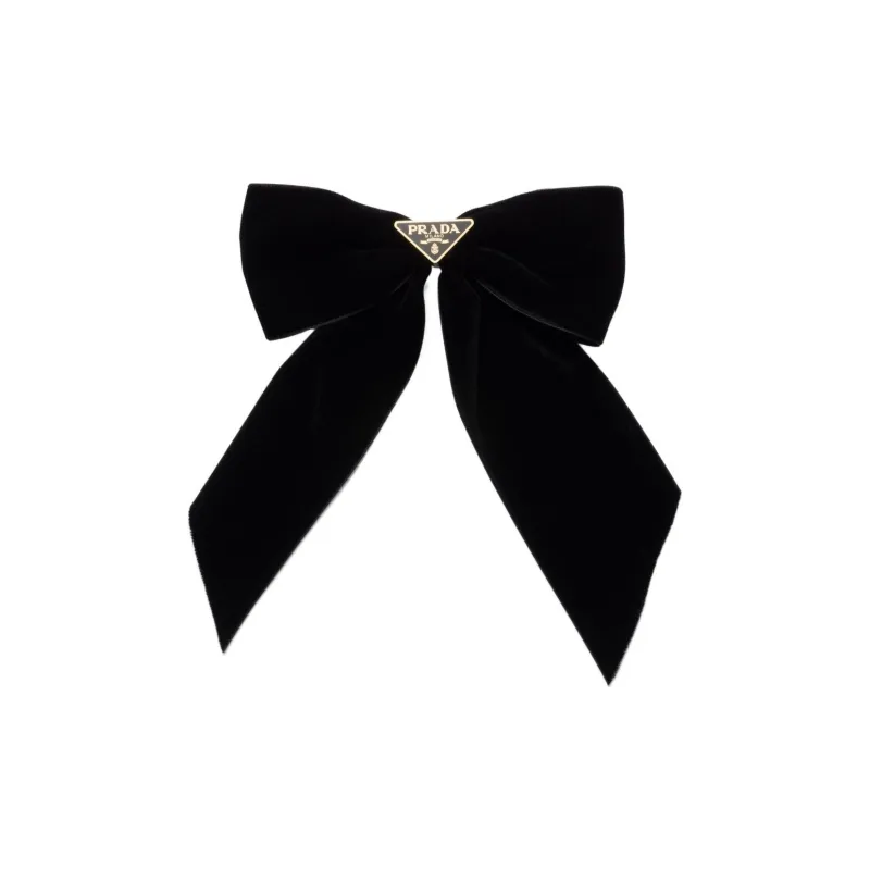 PRADA Velvet Bow Hair Clip-0