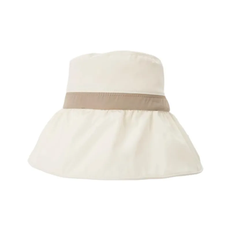 Hotwind Polyester Cotton Sun Protection Hats Women's Beige/Black-1