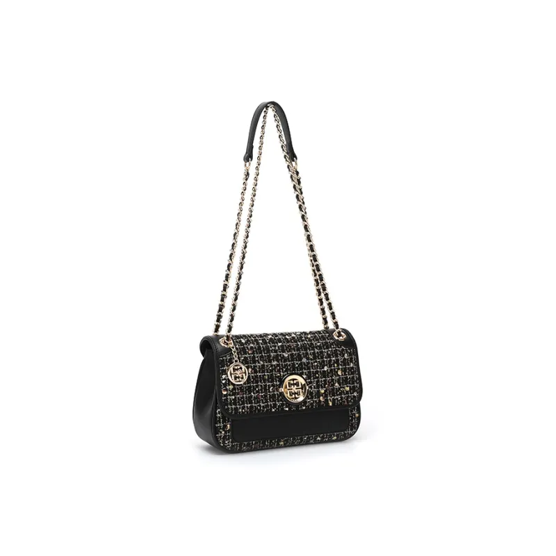 BETTINA VIVIAN PU Laminated Textile Crossbody Bag Regular Women's Black-2