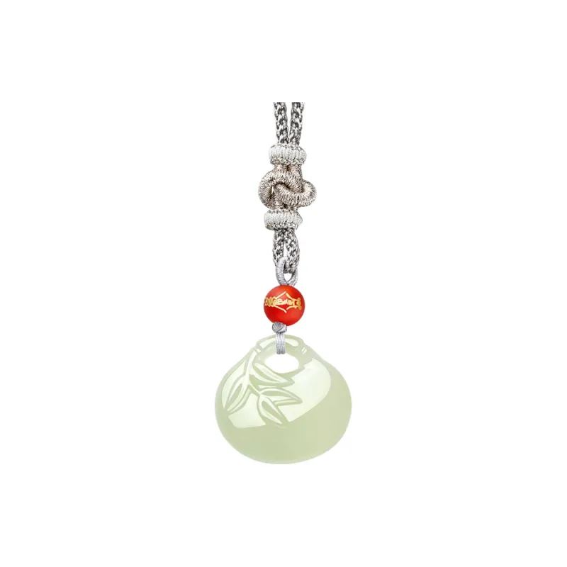 Moonstone Edge Necklaces Green Jade Unisex-1