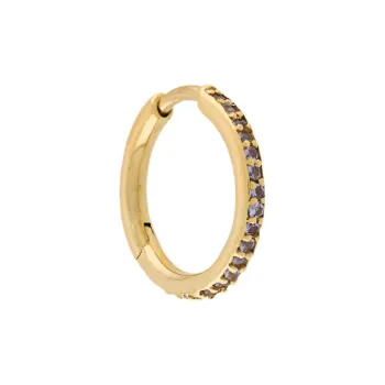 Maria Black Mica Single Huggie Earring