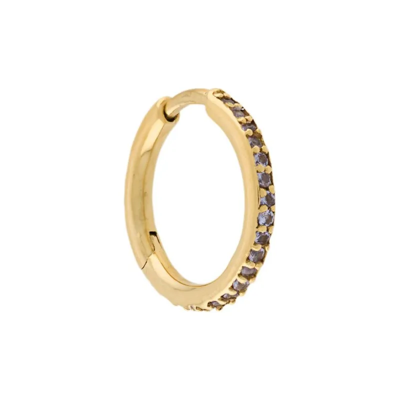 Maria Black Mica Single Huggie Earring-0