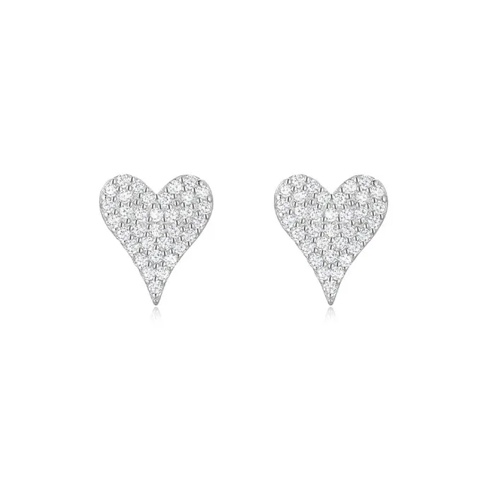 Chongqing Gold Store S925 Silver Stud Earrings Women's-0