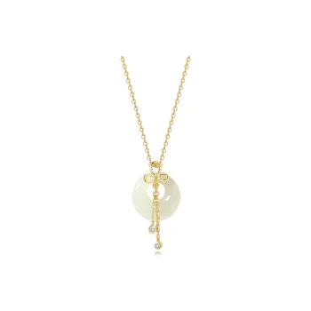 WEITIANXUAN Hetian Jade White Jade/Pale Greenish White Jade Unisex