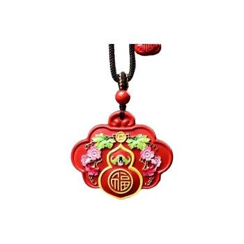 Stone On The Line Cinnabar Pendants Unisex