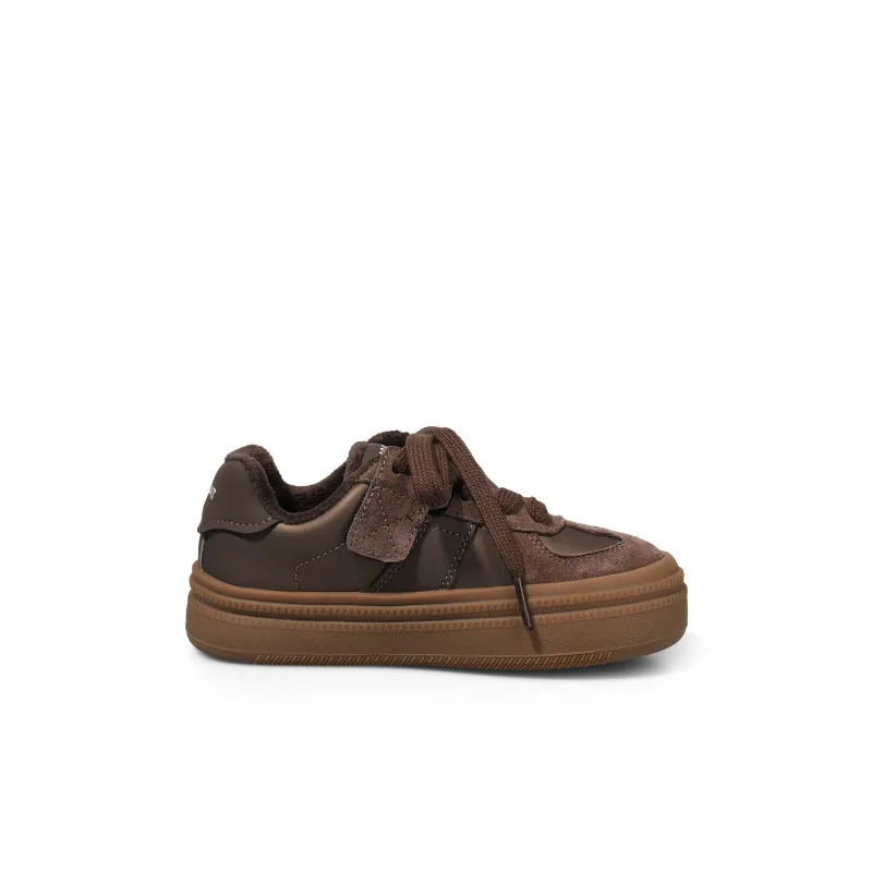 ST&SAT Slip Resistant Anti Kick Wear Resistant Warm Low Top Kids' Skateboarding Shoes Kids'-1