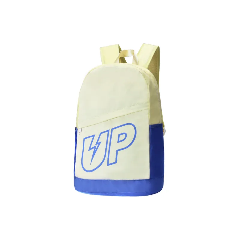 TURN UP Polyester Backpack Regular Unisex Beige Yellow-1
