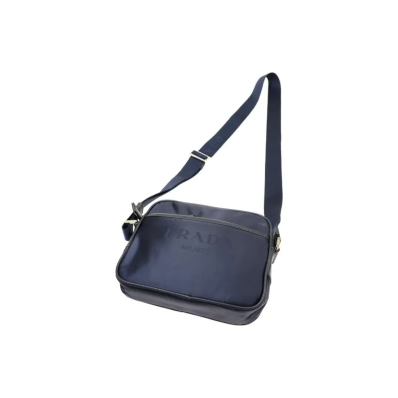PRADA Nylon Crossbody Bag Shoulder Bag Women's Blue-3