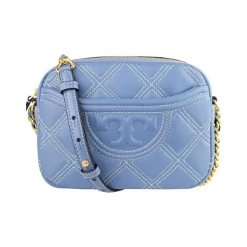 TORY BURCH Sheepskin Camera Bag Crossbody Bag Shoulder Bag Women's Haze Blue