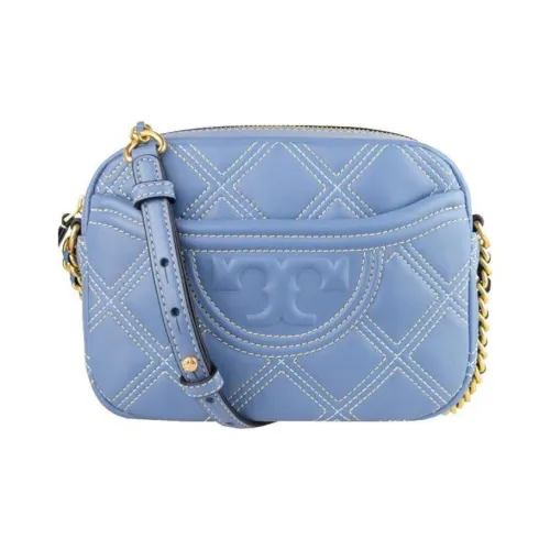 TORY BURCH Sheepskin Camera Bag Crossbody Bag Shoulder Bag Women's Haze Blue