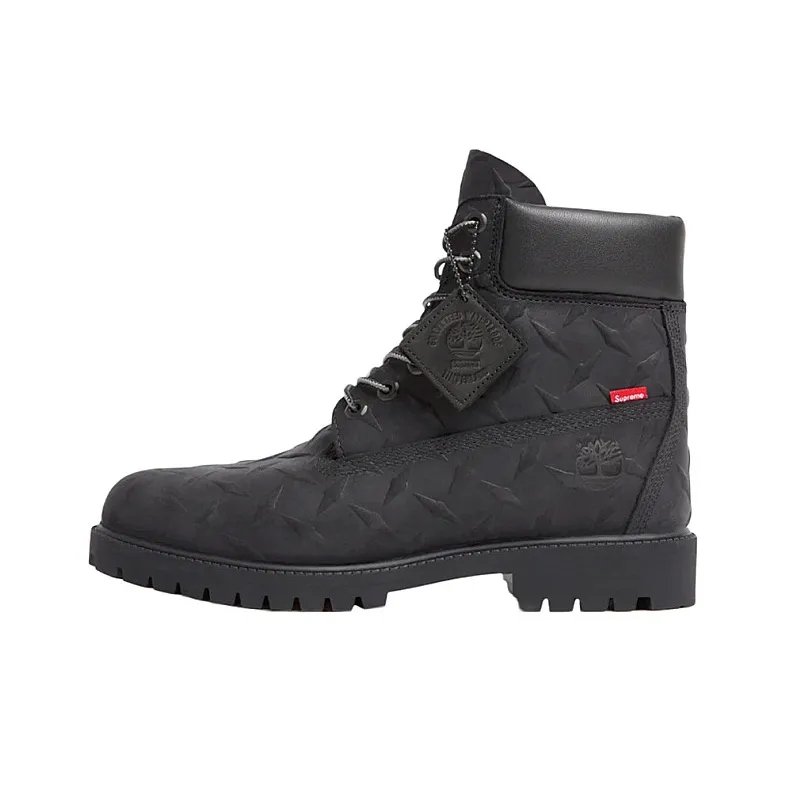 Timberland 6' Premium Waterproof Boot Supreme Diamond Plate Black-0