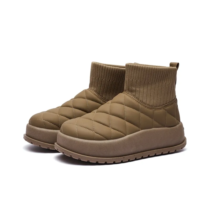 Fawn Miri Ankle Boots Women's White/Black/Khaki-13