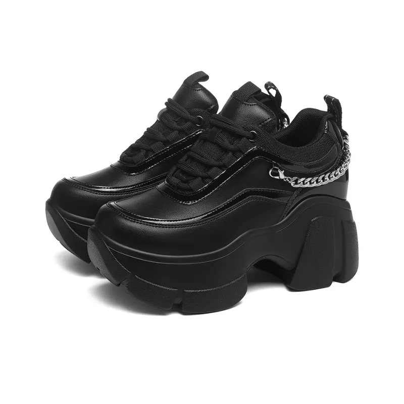 Golden Silk Rabbit Low-Top Chunky Sneakers Women's-1