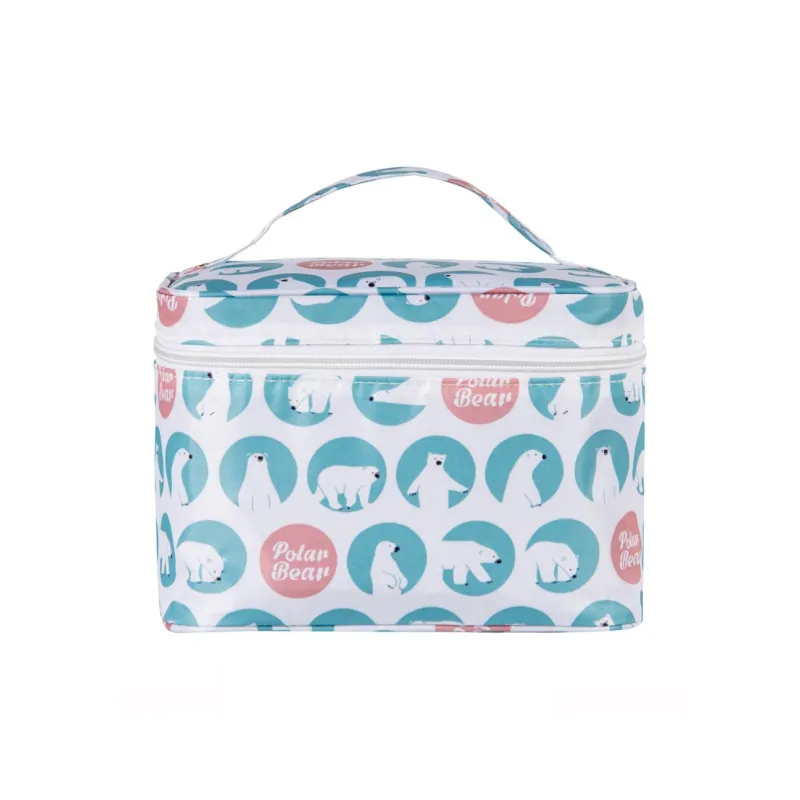 ALOENEY Twill Toiletry Bag Large Size Women's Multicolor-2