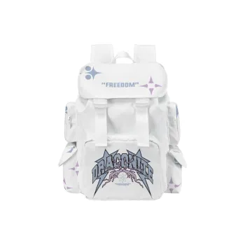 DRACONITE Polyester Backpack Laptop Bag Backpack Regular Unisex White