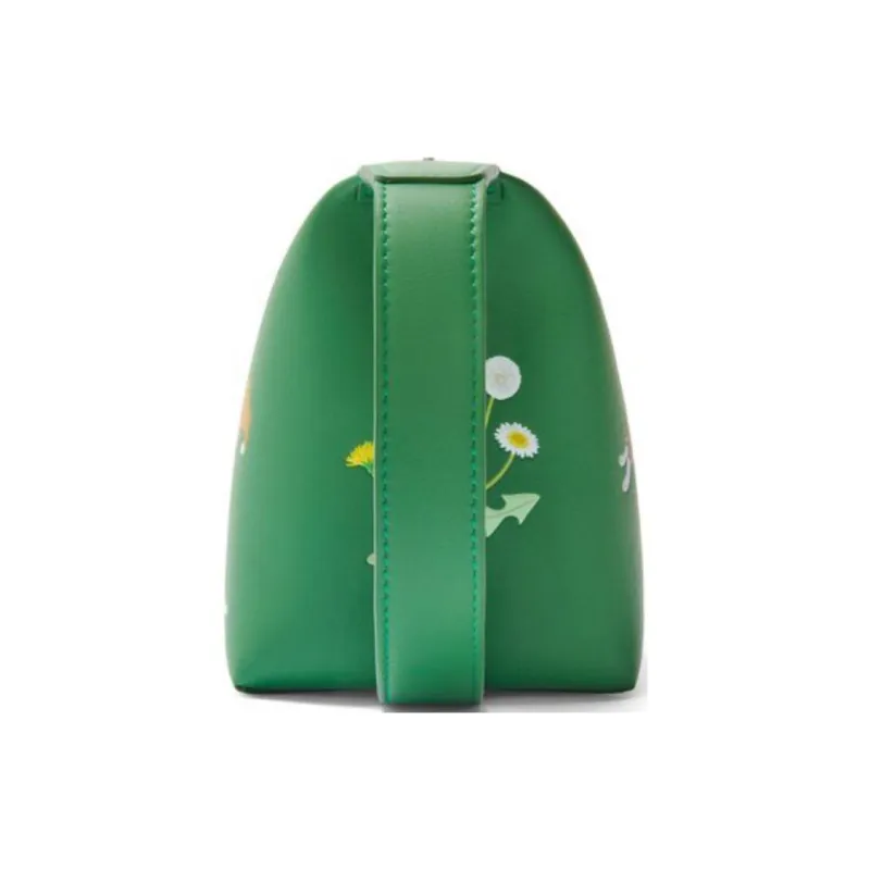 LOEWE Suna Fujita Collaboration Napa Calf Leather Toiletry Bag Unisex Tropical Green-2
