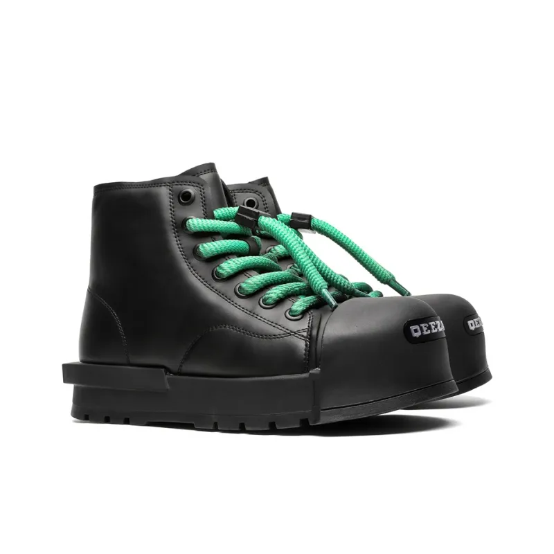 KUNGFUDEER Slip Resistant Height Increasing High Top Casual Shoes Unisex-6