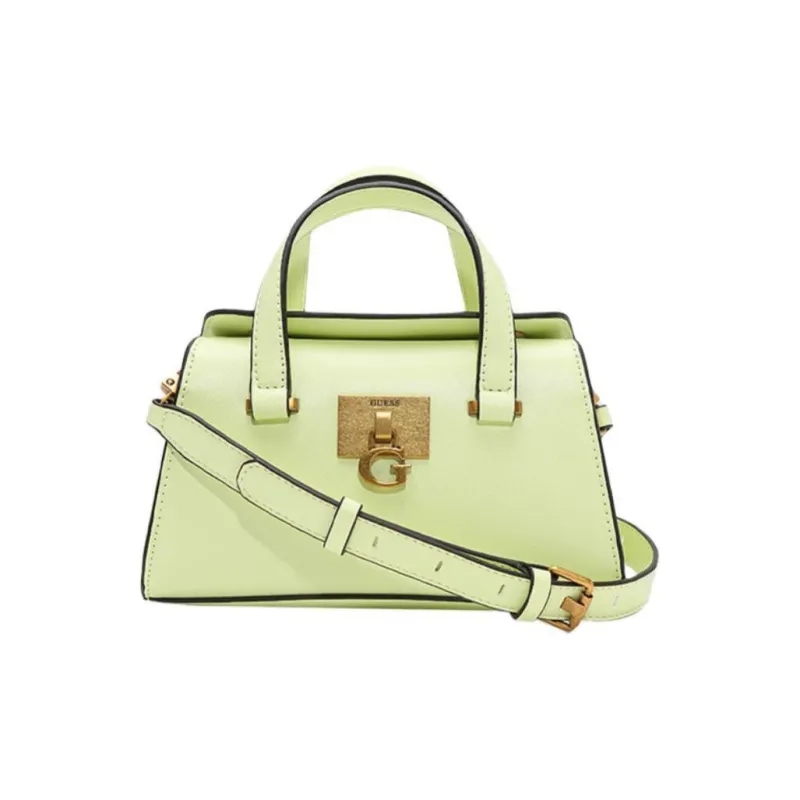 GUESS Synthetic Leather Shoulder Bag Crossbody Bag Handbag Medium Size Women's Yellow-0