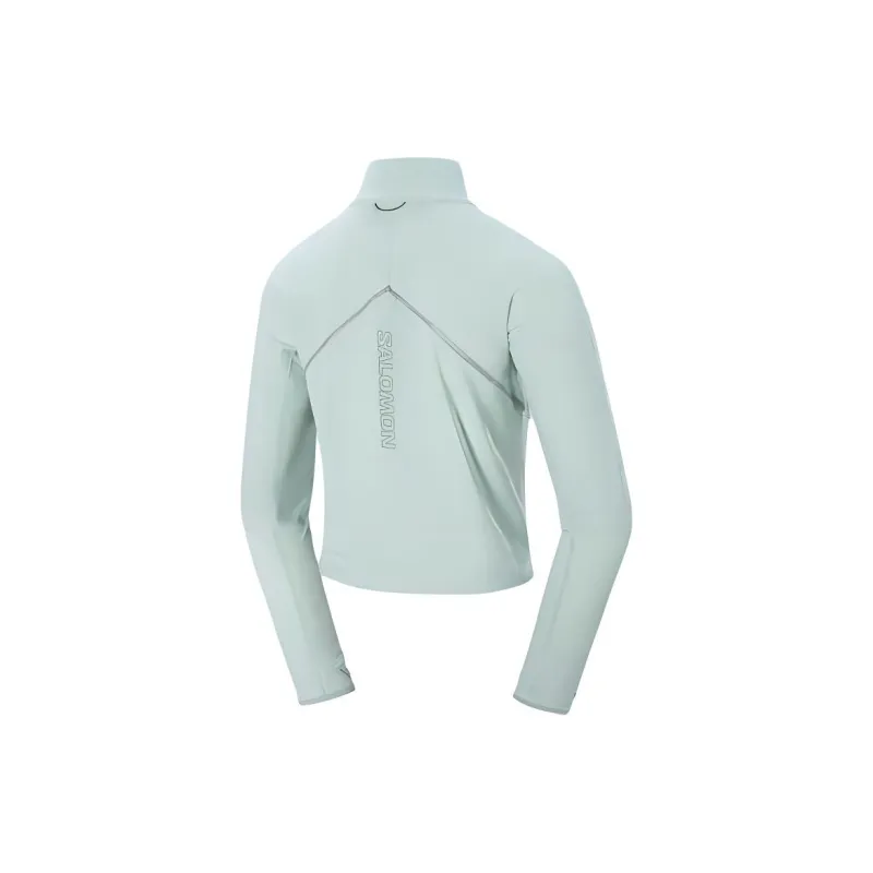 SALOMON SENSE AERO HYBD CP PLVR W RUNNING Jacket Women's Mist Blue-1
