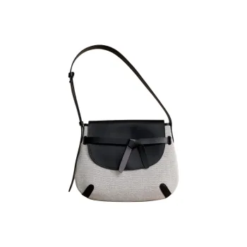 THE YELLOW SHOP Shoulder Bags Linen Black