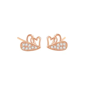 BLESSED BULLET S925 Silver Stud Earrings Women's