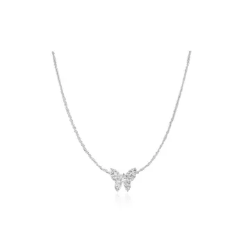 Chongqing Gold Store S925 Silver Cubic Zirconia Necklaces Women's