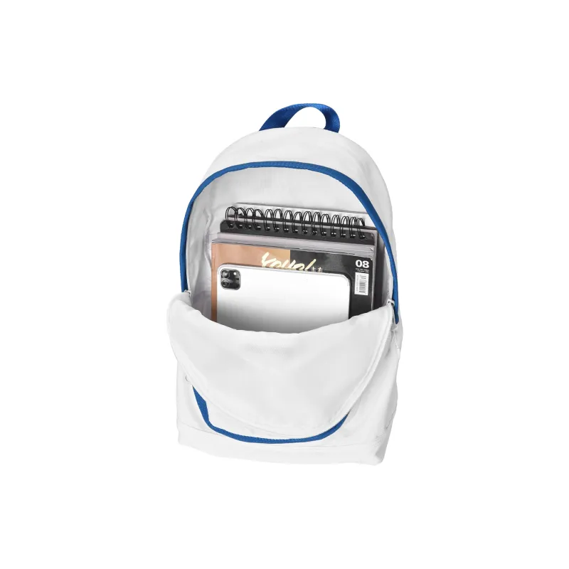 FINITE LOOP Eco Friendly Fabric Backpack Regular Unisex White-2