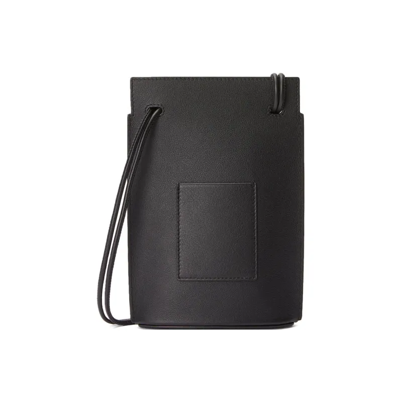 LOEWE Cow Leather Crossbody Bag, Shoulder Bag Women's Black-4