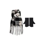 Scarf+Black Gloves