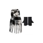 Scarf+Black Gloves
