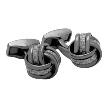 TATEOSSIAN Carbon Fiber Cufflinks Men's Gray