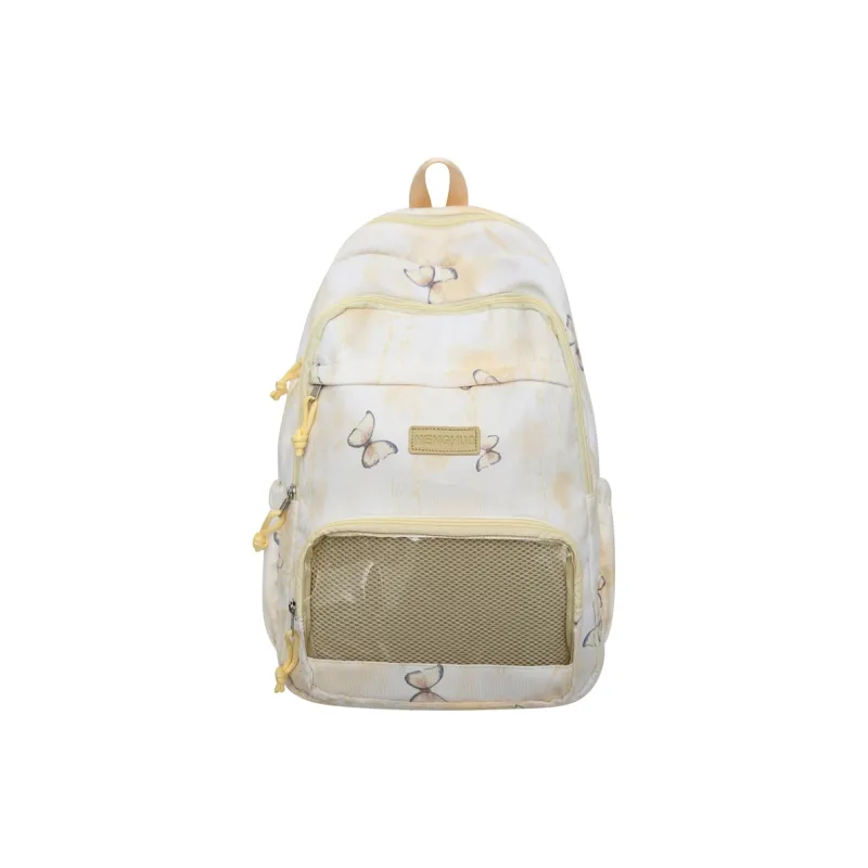 LUVISTRUE Corduroy PVC Blend Backpacks Regular Women's Gray/Green/Khaki/Pink/Yellow/Blue-28