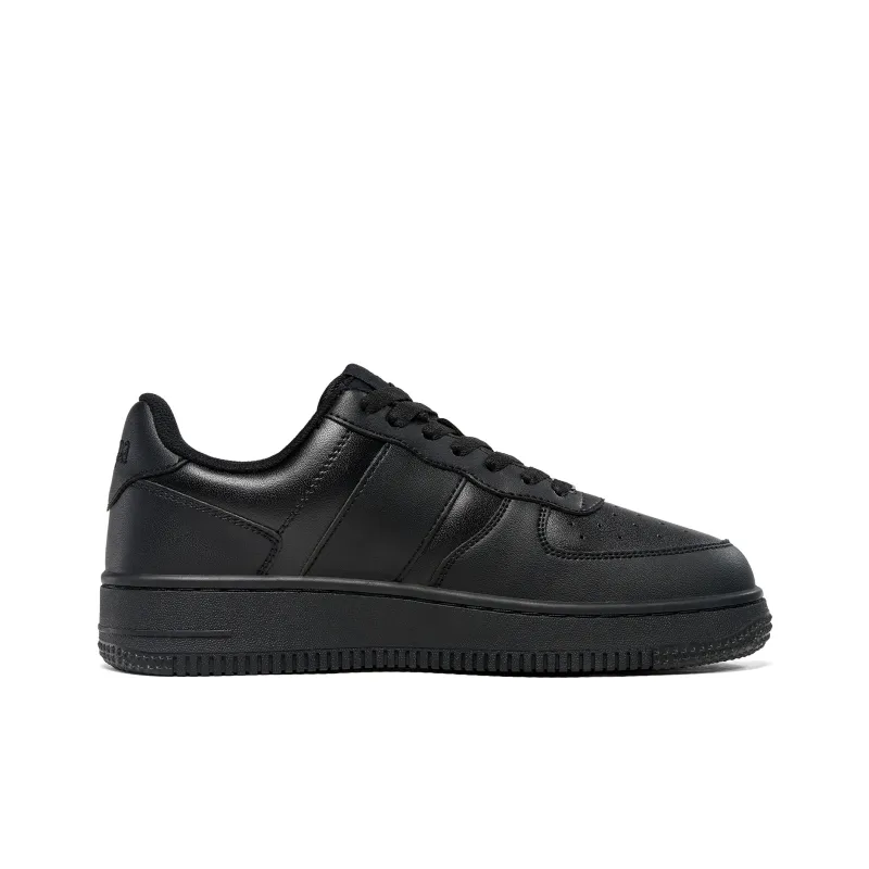 Kappa Back to Back Slip Resistant, Abrasion Resistant, Lightweight, Breathable Low Top Skateboard Shoes Unisex Black-1
