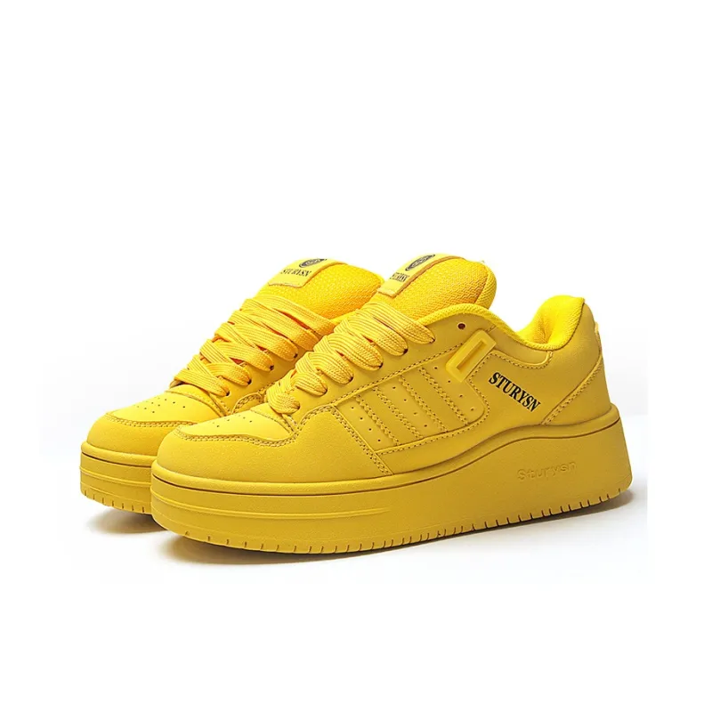 STUR YSN Wear resistant And Lightweight Low Top Skateboard Shoes Unisex Gold Coast-1