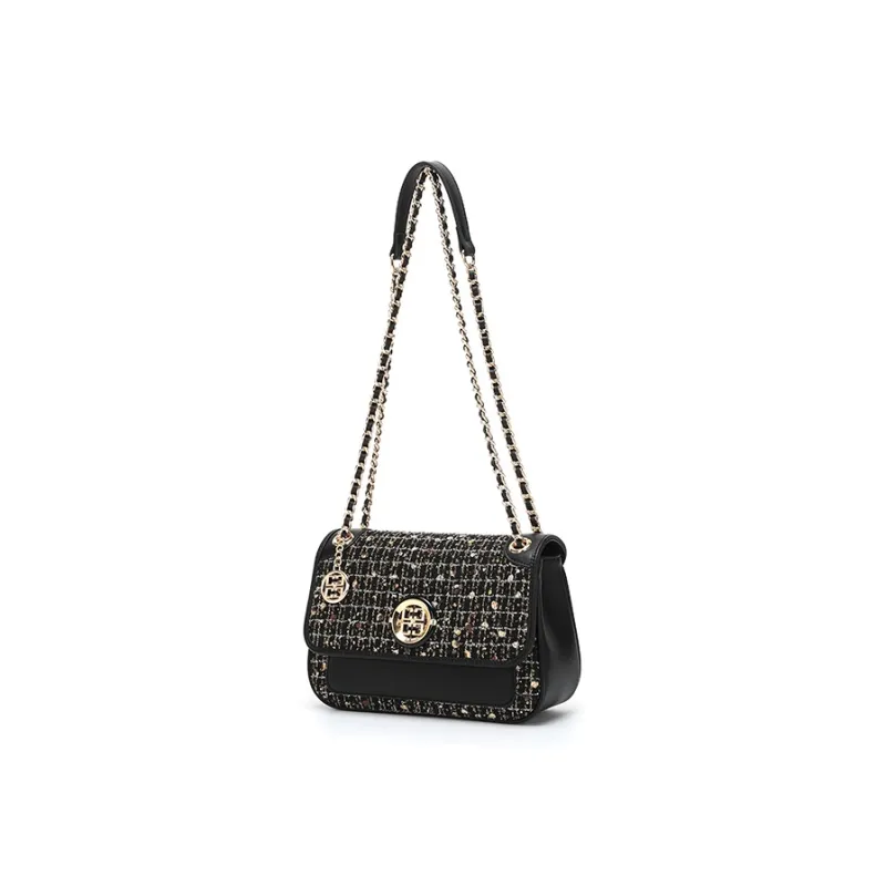 BETTINA VIVIAN PU Laminated Textile Crossbody Bag Regular Women's Black-3
