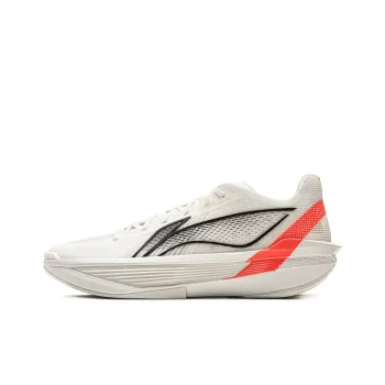 LiNing Ultra Light Cushioning, Slip Resistant, Abrasion Resistant, Rebound Grip Low Top Basketball Shoes Men's White