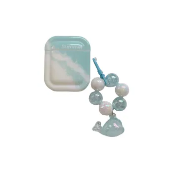 Baohuguang Compatible With AirPods 3/Pro 2/1 TPU Ins Summer Beach Fully Enclosed Headphone Cases