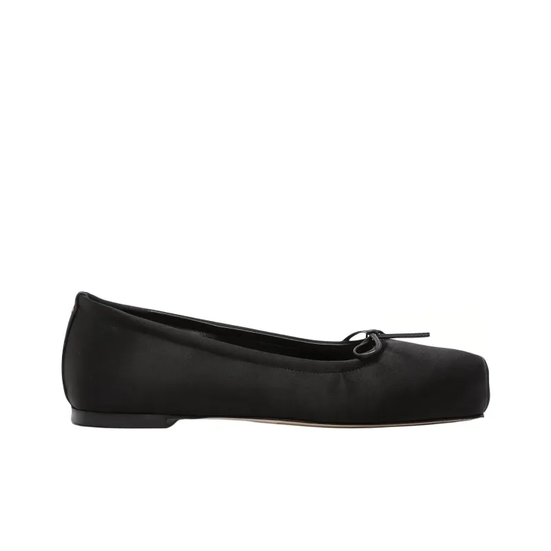 Aeyde Gabriella Satin Ballerina Shoes Women's-1