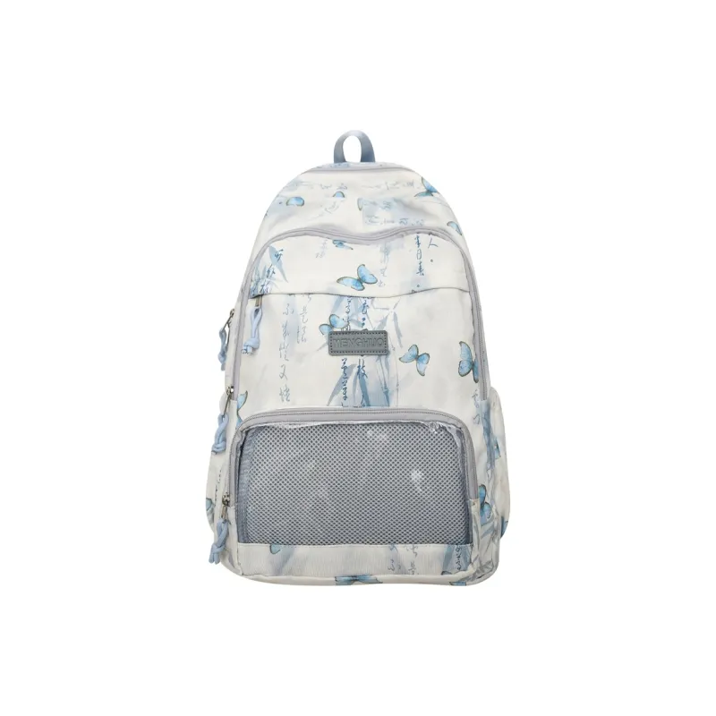 LUVISTRUE Corduroy PVC Blend Backpacks Regular Women's Gray/Green/Khaki/Pink/Yellow/Blue-7