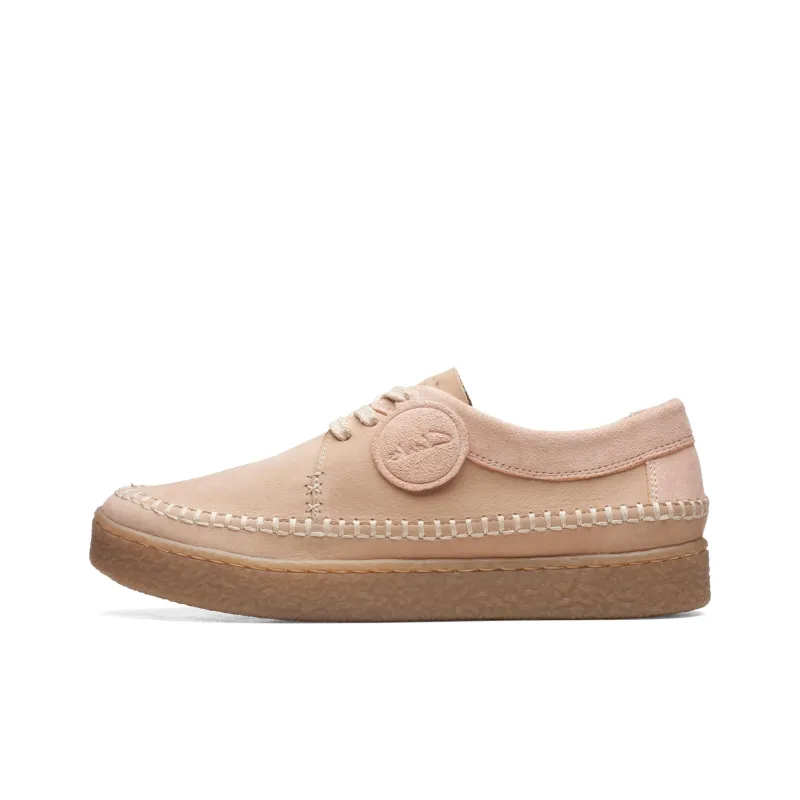 Clarks Barleigh Weave Low-Top Skateboard Shoes Women's Light Sand-0