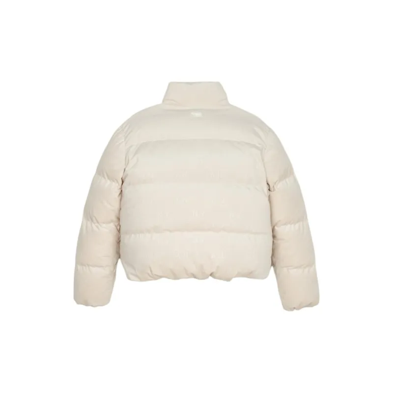 MLB New York Yankees Down Jacket Women's Ecru-1