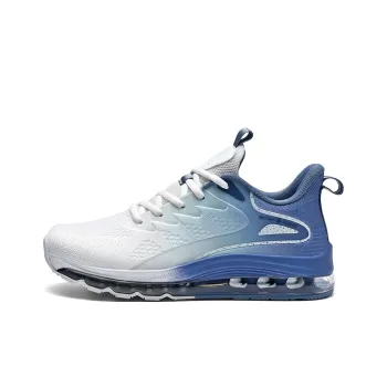 BIANSULONG Running Shoes Men Low Top White Blue