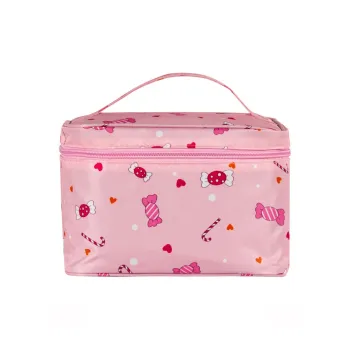 ALOENEY Twill Toiletry Bag Large Size Women's Multicolor