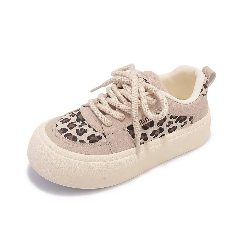 Shen Linsen Slip Resistant Waterproof Cushioning Low Top Skateboard Shoes Women's Dark Beige-2