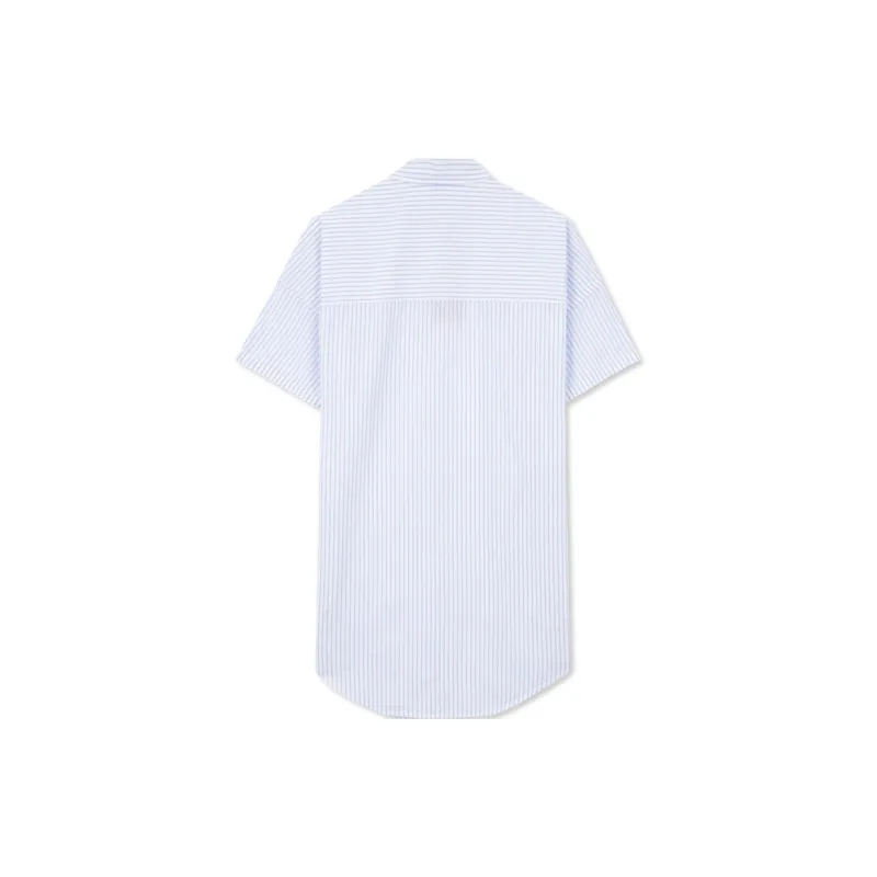 Tommy Hilfiger Short Sleeved Dresses Women's Blue White-1