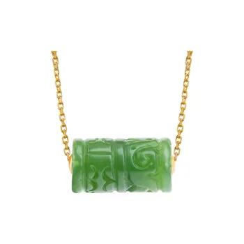 MUSHIFEN Hetian Jade Necklaces Jasper Unisex